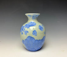 Load image into Gallery viewer, Powder Blue Crystalline Glazed Mini Vase 3