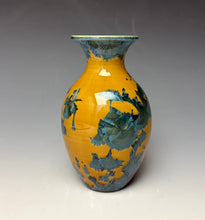Load image into Gallery viewer, Blue and Orange Crystalline Mini Vase 5