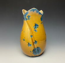 Load image into Gallery viewer, Tulip Vase- Blue and Orange #7