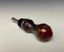 Load image into Gallery viewer, Crystalline Glazed Bottle Stopper- Ruby #3