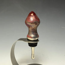 Load image into Gallery viewer, Crystalline Glazed Bottle Stopper- Ruby #4