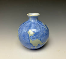 Load image into Gallery viewer, Powder Blue Crystalline Glazed Mini Vase 2