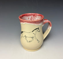 Load image into Gallery viewer, Trotting Horse Mug- Bright Red