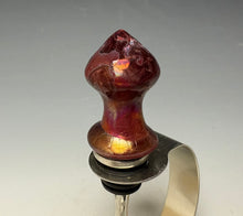 Load image into Gallery viewer, Crystalline Glazed Bottle Stopper- Ruby #2