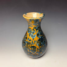 Load image into Gallery viewer, Blue and Orange Crystalline Glazed Vase 3