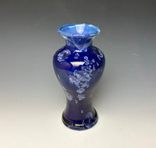 Load image into Gallery viewer, Winter Sky Blue Crystalline Glazed Vase 1
