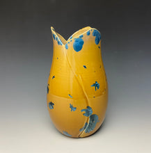 Load image into Gallery viewer, Tulip Vase- Blue and Orange #3