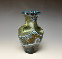 Load image into Gallery viewer, Cobalt Galaxy Crystalline Glazed Mini Vase 14