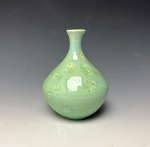 Load image into Gallery viewer, Crystalline Glazed Mini Vase - Mint Green 5
