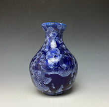 Load image into Gallery viewer, Winter Sky Blue Crystalline Glazed Vase 3