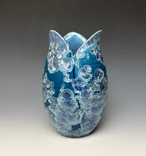 Load image into Gallery viewer, Tulip Vase- Atlantic Storm Blue #1