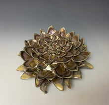 Load image into Gallery viewer, Gold Porcelain Wallflower