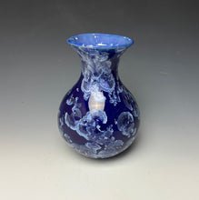 Load image into Gallery viewer, Winter Sky Blue Crystalline Glazed Vase 2