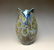 Load image into Gallery viewer, Tulip Vase- Cobalt Galaxy #2