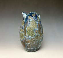 Load image into Gallery viewer, Tulip Vase- Cobalt Galaxy #2