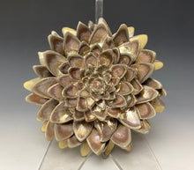 Load image into Gallery viewer, Gold Porcelain Wallflower