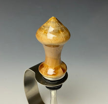 Load image into Gallery viewer, Crystalline Glazed Bottle Stopper- Iced Caramel