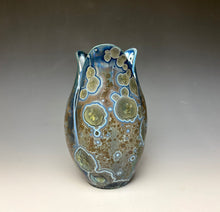 Load image into Gallery viewer, Tulip Vase- Cobalt Galaxy #2