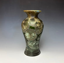Load image into Gallery viewer, Iron Galaxy Crystalline Glazed Vase
