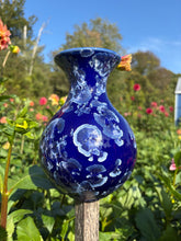Load image into Gallery viewer, Winter Sky Blue Crystalline Glazed Vase 2
