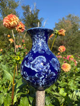 Load image into Gallery viewer, Winter Sky Blue Crystalline Glazed Vase 2