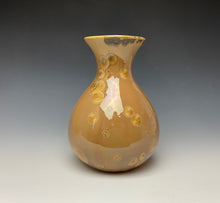 Load image into Gallery viewer, Iced Caramel Crystalline Glazed Vase