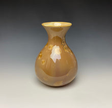 Load image into Gallery viewer, Iced Caramel Crystalline Glazed Vase