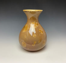 Load image into Gallery viewer, Iced Caramel Crystalline Glazed Vase