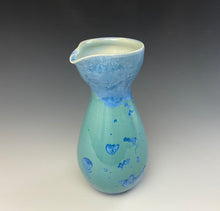 Load image into Gallery viewer, Teal Crystalline Sake Pitcher