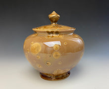 Load image into Gallery viewer, Iced Caramel Crystalline Glazed Jar #1