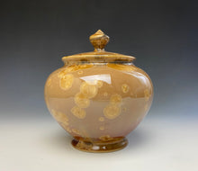 Load image into Gallery viewer, Iced Caramel Crystalline Glazed Jar #1
