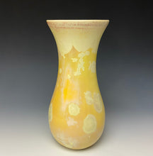 Load image into Gallery viewer, Gold Crystalline Glazed Vase