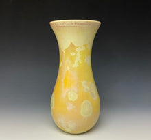 Load image into Gallery viewer, Gold Crystalline Glazed Vase