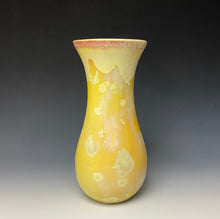 Load image into Gallery viewer, Gold Crystalline Glazed Vase