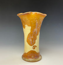 Load image into Gallery viewer, Crystalline Glazed Mini Vase- Golden Honey #3