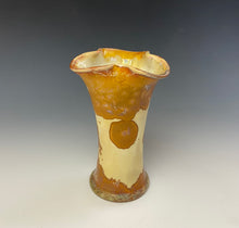 Load image into Gallery viewer, Crystalline Glazed Mini Vase- Golden Honey #3