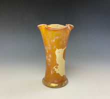 Load image into Gallery viewer, Crystalline Glazed Mini Vase- Golden Honey #3