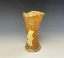 Load image into Gallery viewer, Crystalline Glazed Mini Vase- Golden Honey #3