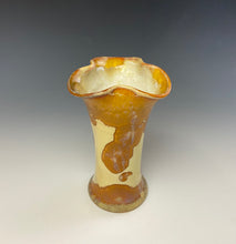 Load image into Gallery viewer, Crystalline Glazed Mini Vase- Golden Honey #3