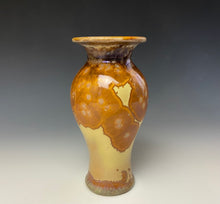 Load image into Gallery viewer, Crystalline Glazed Mini Vase- Golden Honey #5