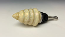 Load image into Gallery viewer, Crystalline Glazed Bottle Stopper- Light Gold Tree