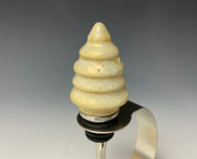 Load image into Gallery viewer, Crystalline Glazed Bottle Stopper- Light Gold Tree