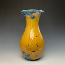 Load image into Gallery viewer, Blue and Orange Crystalline Glazed Vase