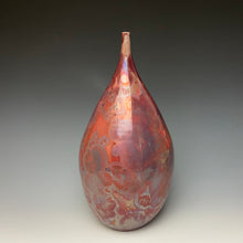 Load image into Gallery viewer, Ruby Crystalline Teardrop Vase