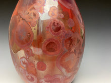 Load image into Gallery viewer, Ruby Crystalline Teardrop Vase