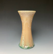 Load image into Gallery viewer, Rosé and Green Crystalline Glazed Vase