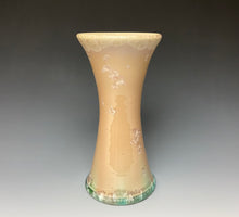 Load image into Gallery viewer, Rosé and Green Crystalline Glazed Vase