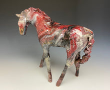 Load image into Gallery viewer, Red Marble Horse 817