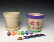 Load image into Gallery viewer, Paint Your Own Flower Pot Kit