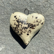 Load image into Gallery viewer, Custom Horsehair Raku Heart Pendant